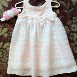 🌿🎀18mo Dress & Headband 🎀🌿