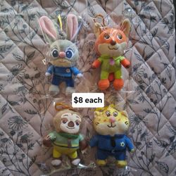 Zootopia Plush/ Keychain Each $8