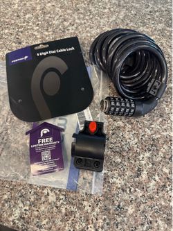 5 digit dial cable lock