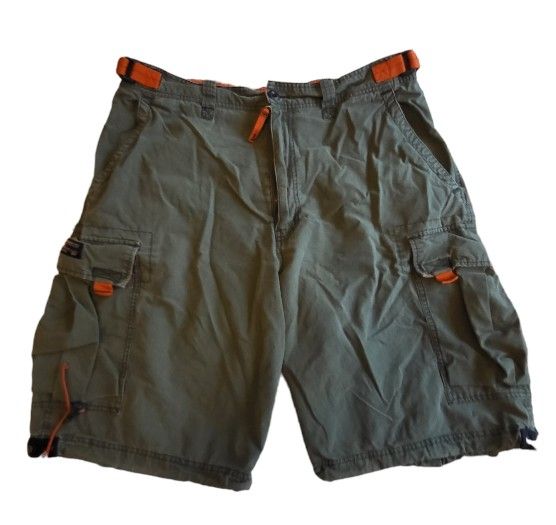 VINTAGE 2000's Abercrombie & Fitch Tact Paratrooper Cargo Shorts Aesthetic Green
MEN'S SIZE: L