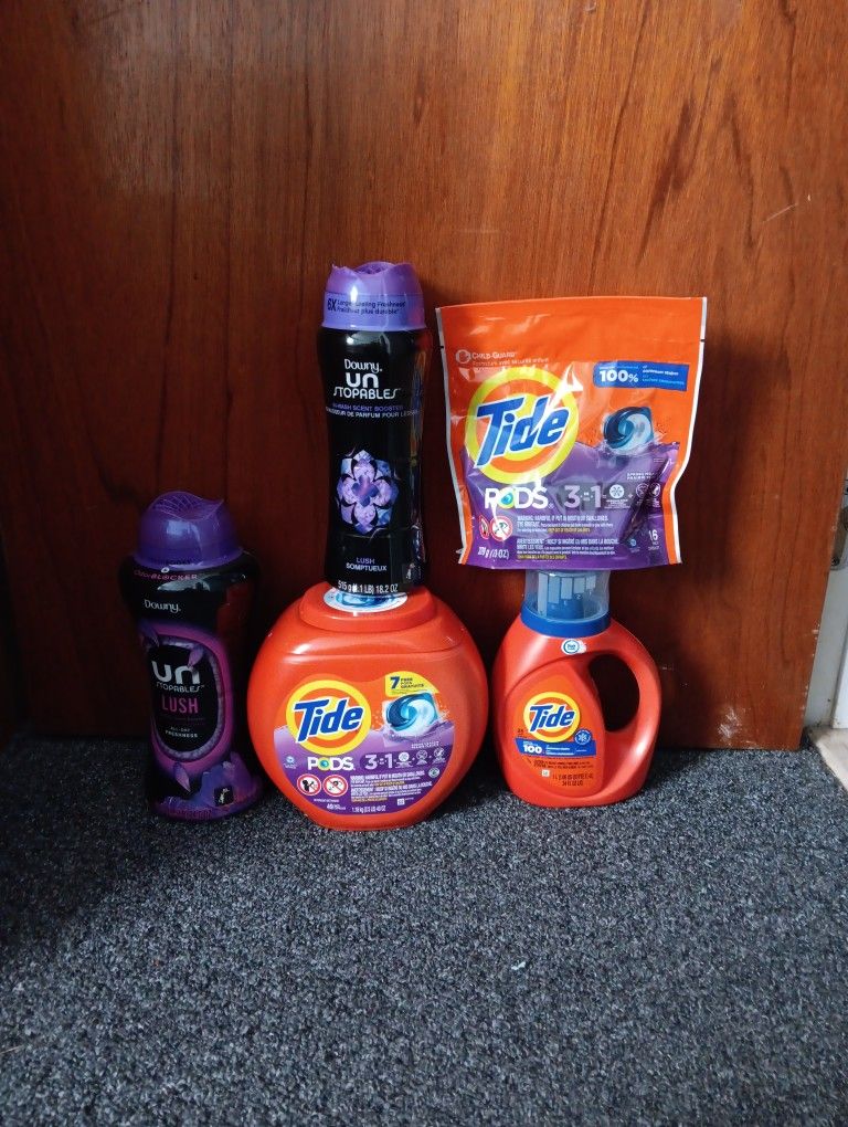 5 For  $42 Tide Downy Laundry Scents Booster 