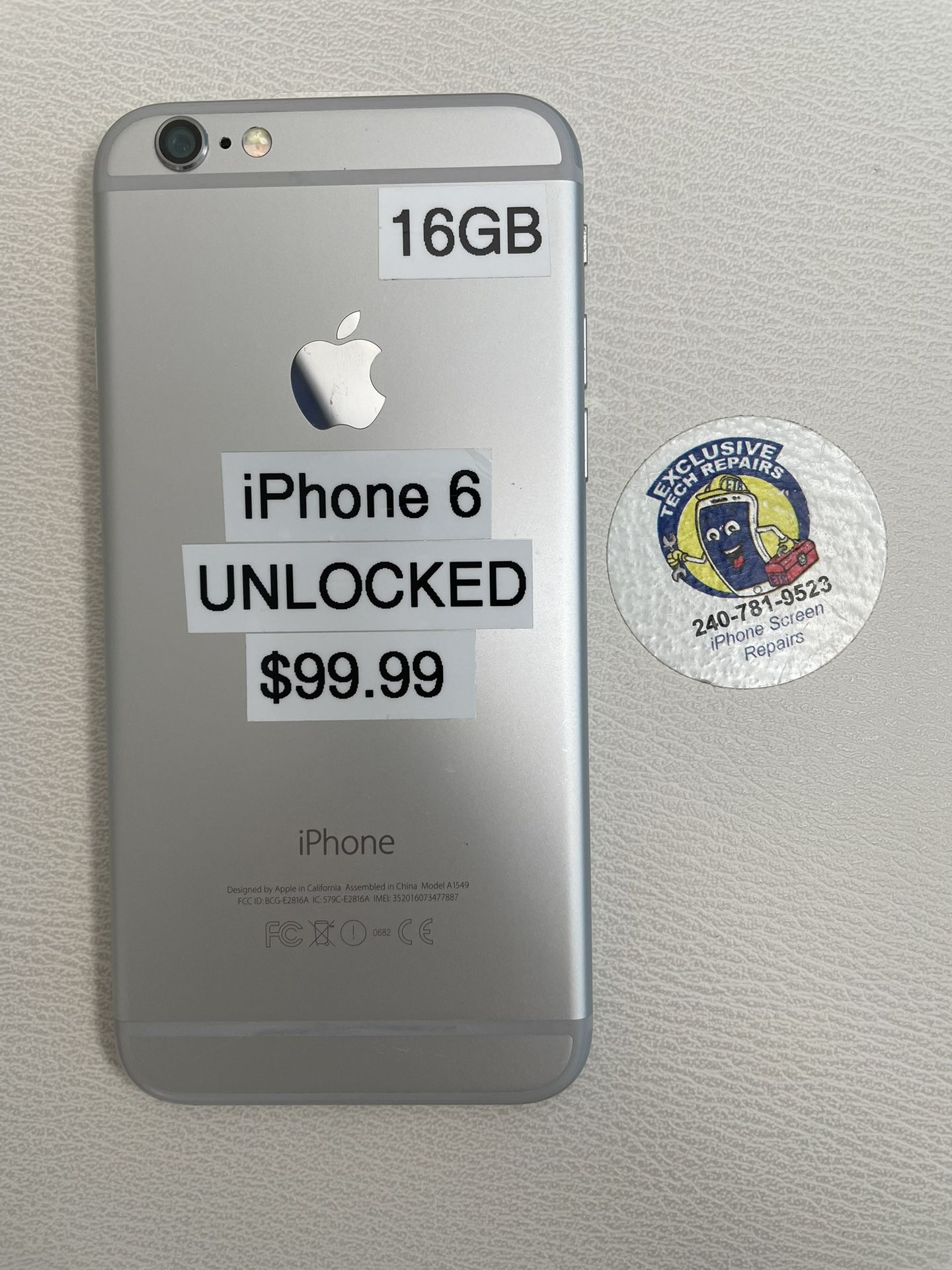 iPhone 6 Silver 16GB Unlocked