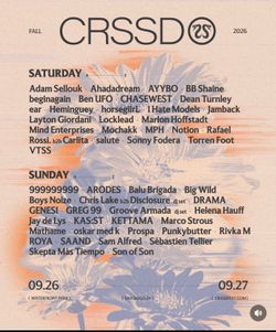 CRSSD festival tickets