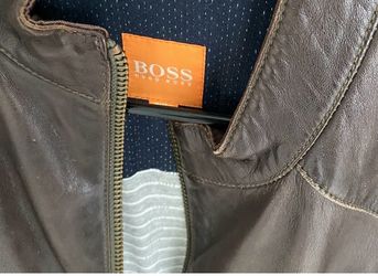 Hugo boss genuine, leather jacket size 38