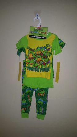 Ninja turtle toddler pj set