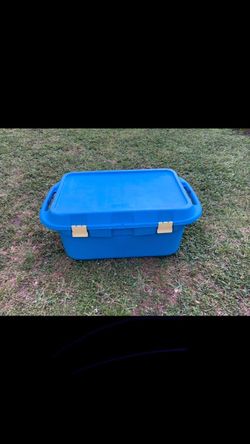 1 - Sterilite 36 GALLON Tote Locker Storage Bin 37” x 22 1/2” x 14 1/2”H w/ Handles 🔻See Below🔻
