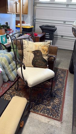 Heavy wrought iron  chair 25