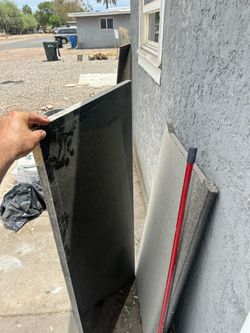 Granite slabs (four of them), vanity, and kitchen