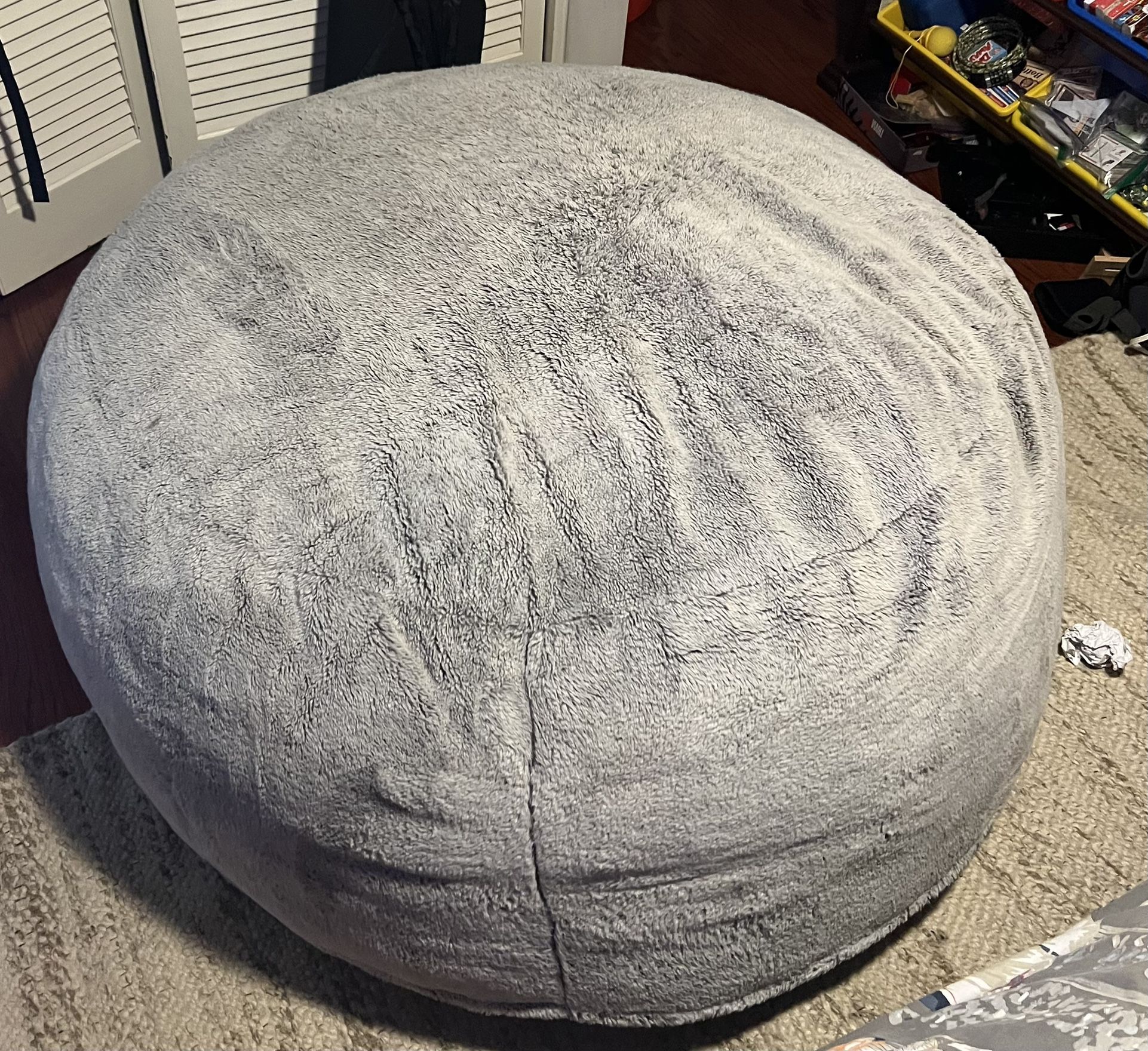 Costco Super large comfy grey bean bag chair Lounge & Co.