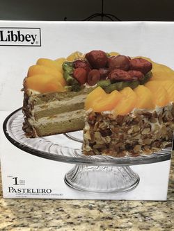 Cake Plate - Libbey Glass - 13”