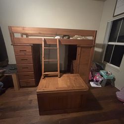 Twin loft bed
