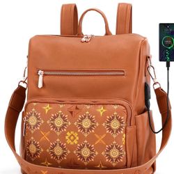Brand New Stylish and versatile backpack purse for women and girls. Large size with multiple compartments—perfect for school, travel, or everyday use.