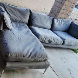 Gray Sectional Couch 