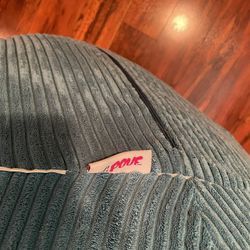 Large Turquoise Corduroy “Beanbag Chair”