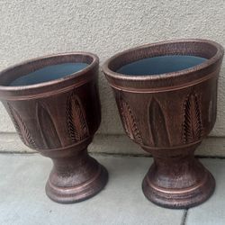 2x90 New Mexican Clay Planters Or$35 Each 