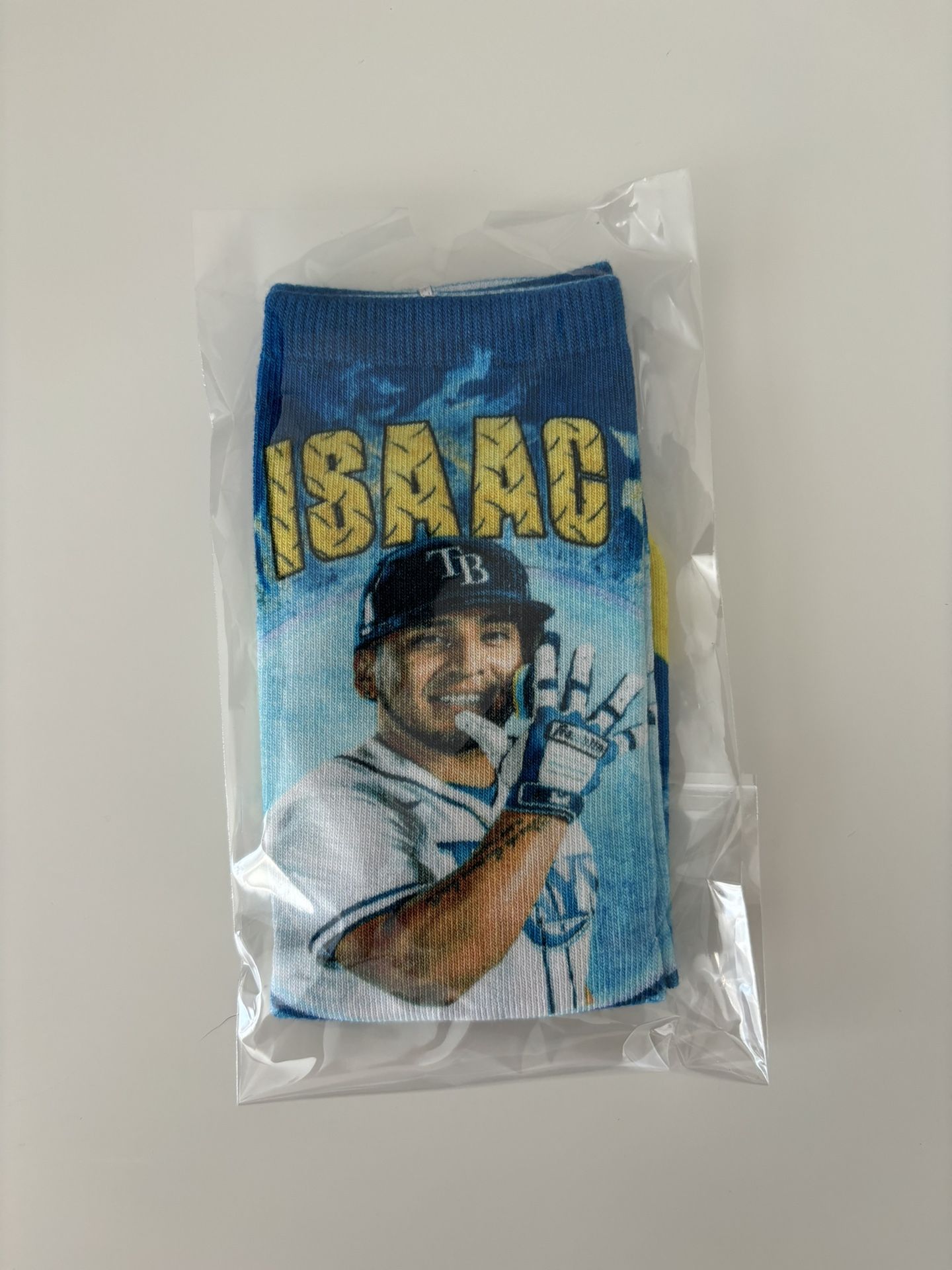 Brand New Tampa Bay Rays Baseball Socks - Isaac Paredes