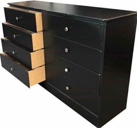 8 drawer black color
