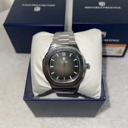 Montres Prestige MPW-0111 Men's Watch - Stainless Steel, 42 MM, Brand New