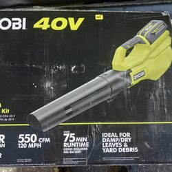 Ryobi 40v Blower Kit W/ Battery AND CHARGER 