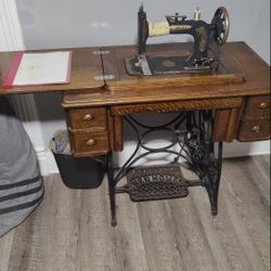 Antique Treadle Sewing Machine 