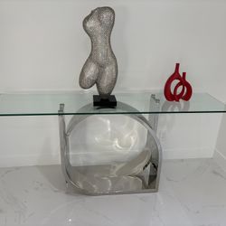 Modern Glass Console Table (“El Dorado” Moving Sale!)