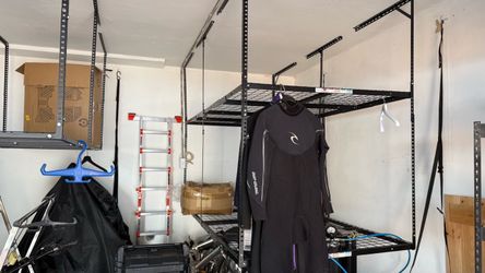 Double Ceiling Wire Hanging Racks