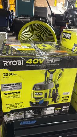 Ryobi 40V HP 2000 PSI Brushless Pressure Washer tool only no battery or charger