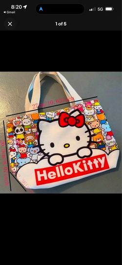 Hello Kitty zipper Canvas bag