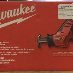 Milwaukee M18 18v Lithium-Ion Cordless HackZall Reciprocating Saw (Tool Only) New Open Box 