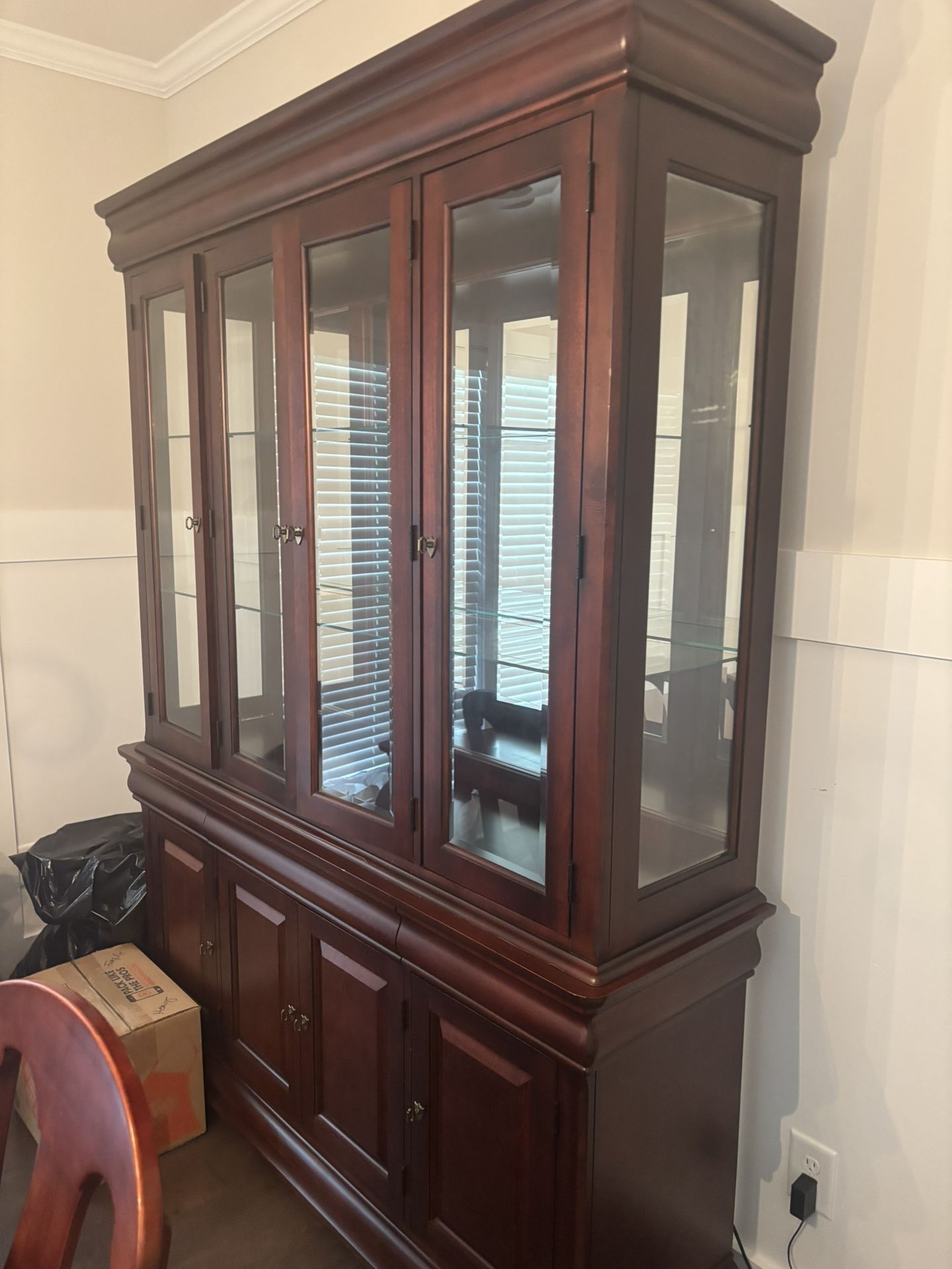 Authentic Wooden China Cabinet