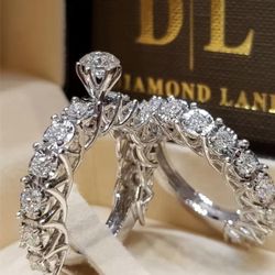 Flash diamond round engagement ring SIZE 5