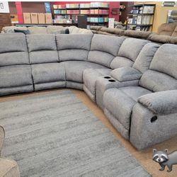 GOALIE RECLİNİNG SECTIONAL SOFA COUCH FİNANCE AND DELİVERY AVAİLABLE