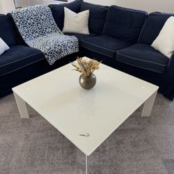 IKEA - White Glass Coffee Table