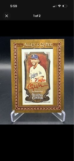 Clayton Kershaw auto /10 red ink