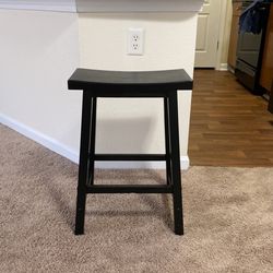 Wooden Barstool (1) Other One Was Broken During The Move.