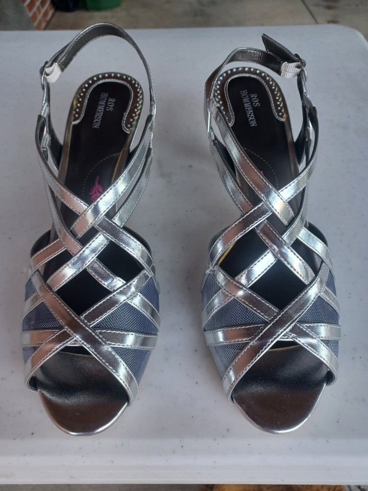 Silver Dress Shoes / Heels - Ros Hommerson