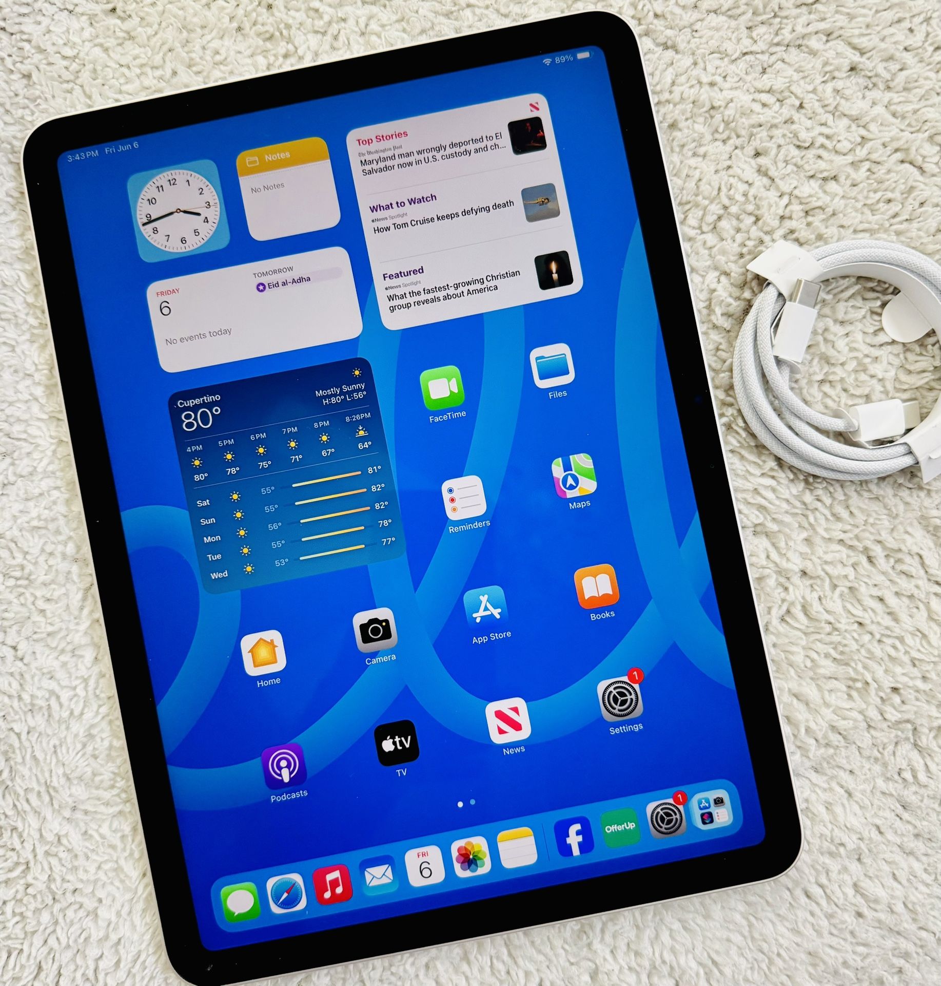 Apple Newest Model! iPad Air 11-inch, M3 Chip! 128GB WiFi!