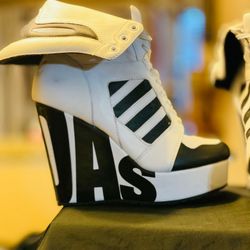 Jeremy Scott Adidas Streetball Women's Shoe Boots Platform Shoes 9.5 