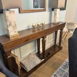 Wood Console Table 
