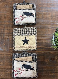 Rustic Star Oven Pads