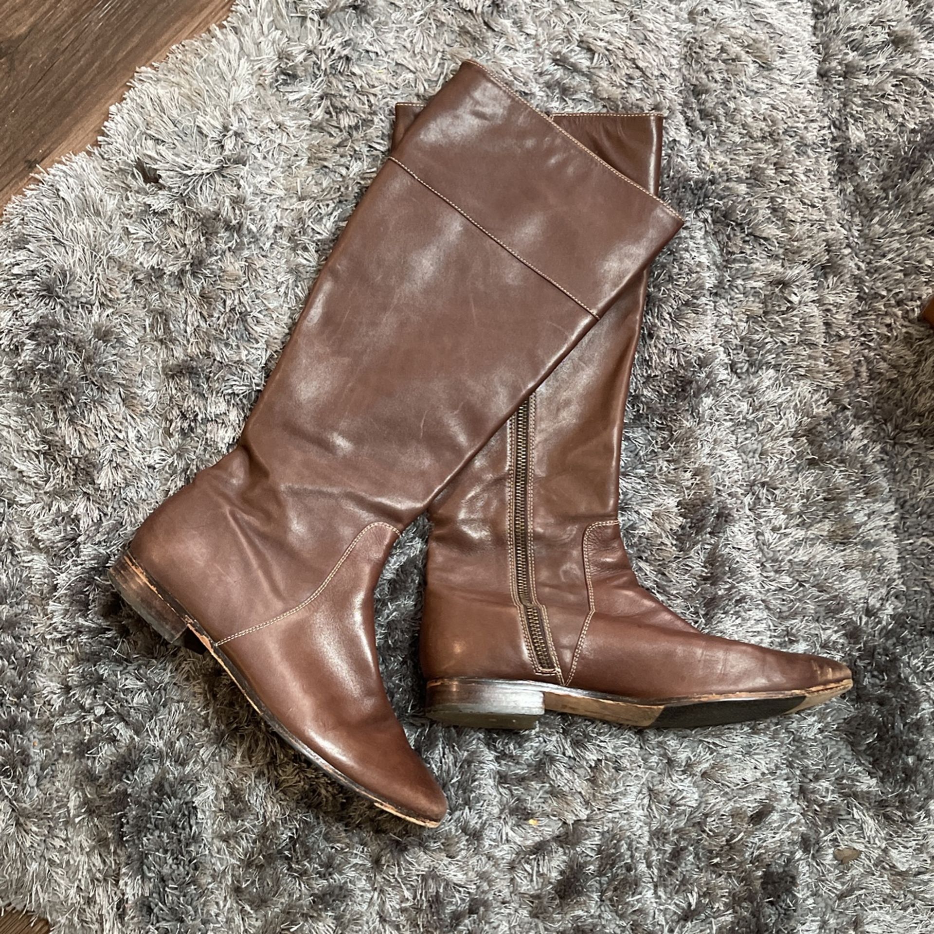Brown High Boots