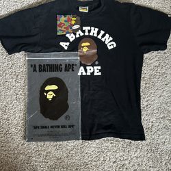 Mens Black Bape Shirt