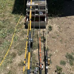 Big Tackle Box And Rods 