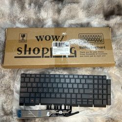 New Keyboard for Dell Ryzen Edition Game Box G15 5 5 5  Laptop Orange Word with Backlight US Layout