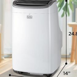 BLACK+DECKER 8,000 BTU Portable Air Conditioner up to 350 Sq. with Remote Control, White