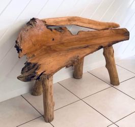 Teak Bench For Sale - Only Used Has A Decor✨✨Please Read Description