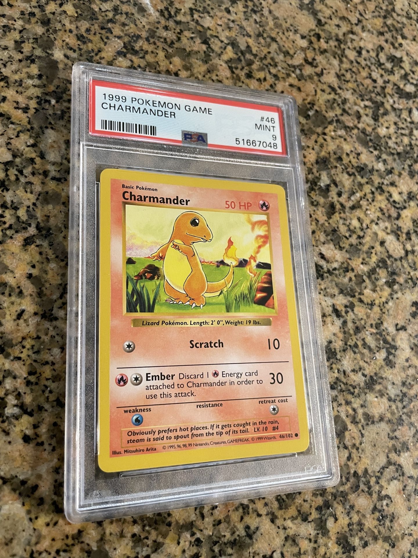 Shadowless Charmander Base Set Psa 9