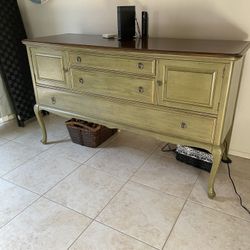 Elegant Hutch With Drawers And Doors For Lots Of Storage.  Professionally Finished Gently Used