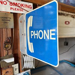 Double Sided Phone Flange Sign