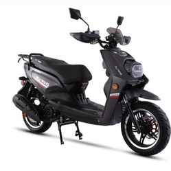 Matt Black Marshall Moped 